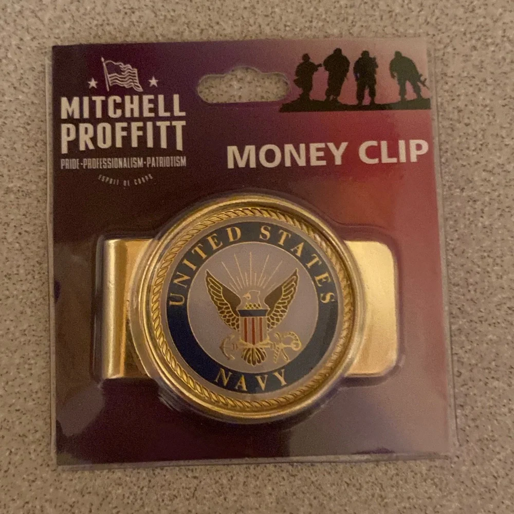 Navy Logo Money Clip Military Money Clip